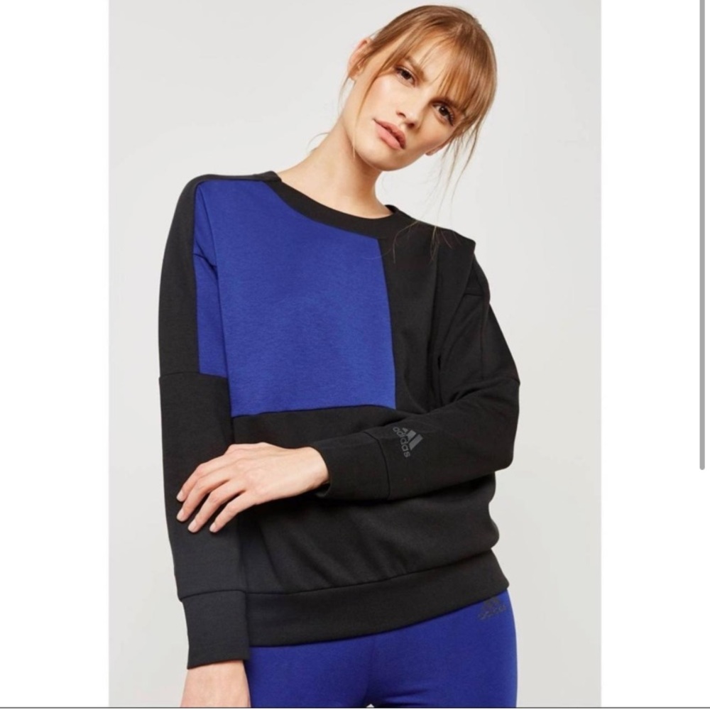 ADIDAS ID Glory Crew Sweatshirt Pullover Abstract color block - size Large